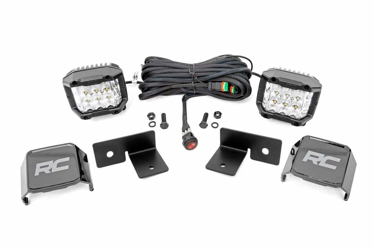 Fits Polaris General LED Light Under Bed Mount 2_ Chrome Pair Wide Angle 93032